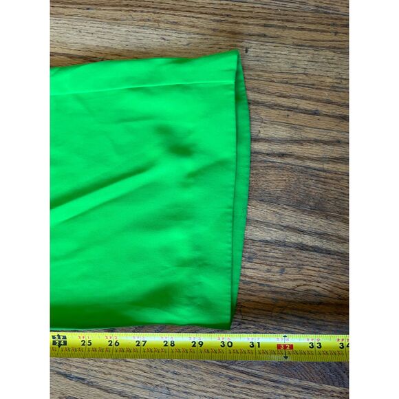 MM6 Maison Martin Margiela Green Satin Wide Leg Pants Trousers Women's Size 30 - Picture 10 of 10